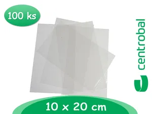 Sáček PP 10x20cm (100ks) rovné ploché dno