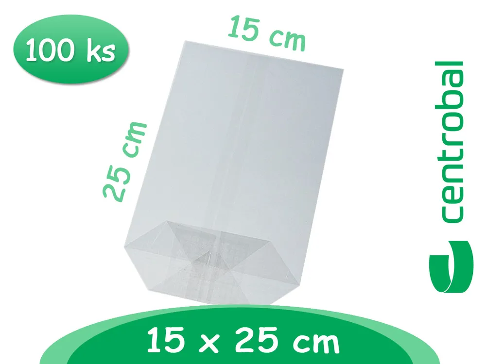 Sáček PP 155x255mm Křížové dno  (100ks)