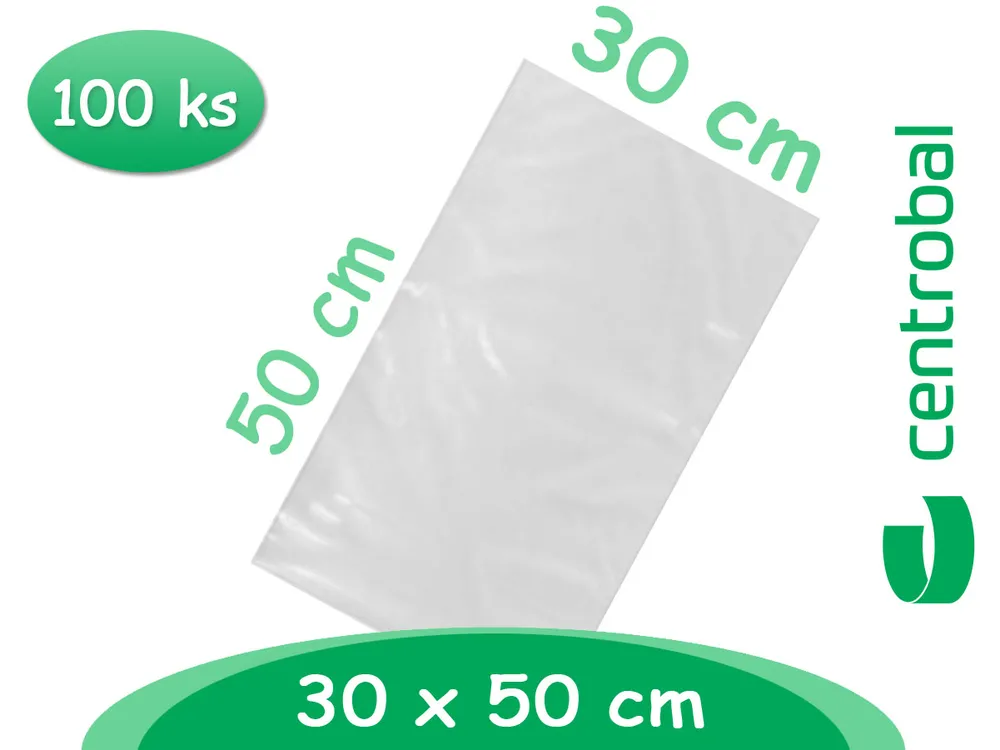 Sáček LDPE 300 x 500 / 0,050 mm, 100 ks