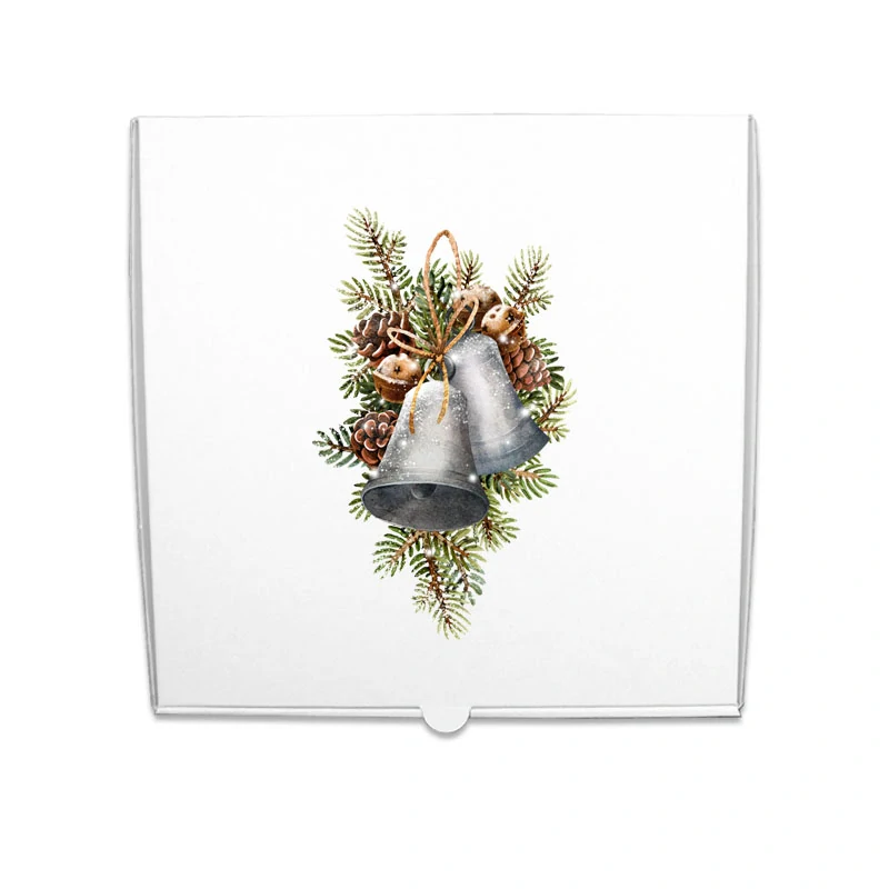 Krabice na cukroví Vánoční MIX 31x31x4,5cm (1kg)