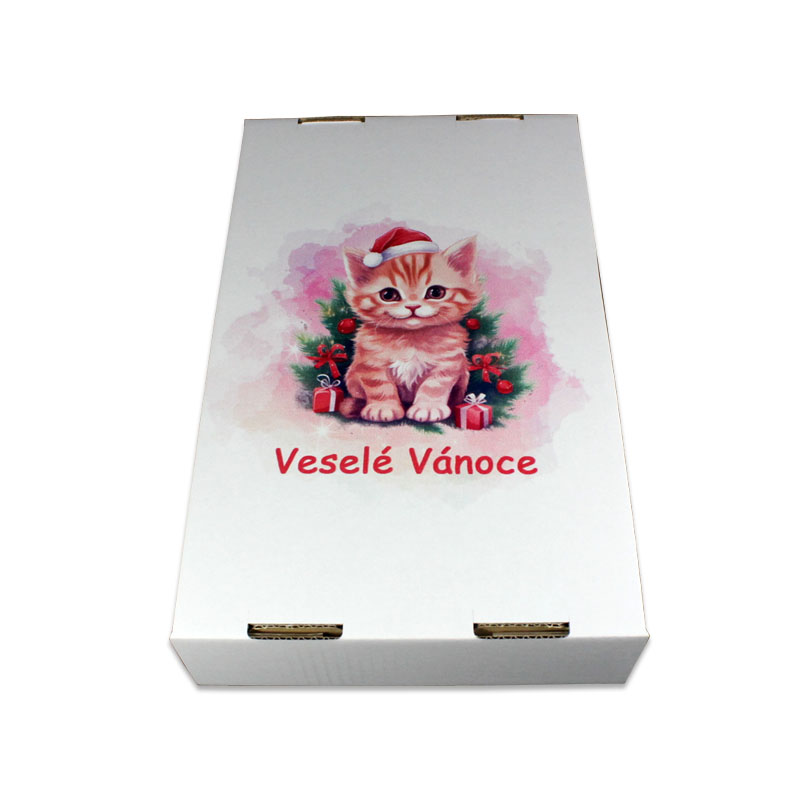 Krabice s víkem na cukroví koťátka 1kg ( dno+víko)