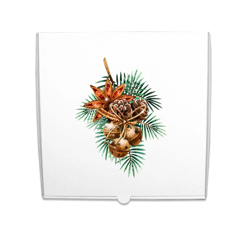 Krabice na cukroví Vánoční MIX 31x31x4,5cm (1kg)