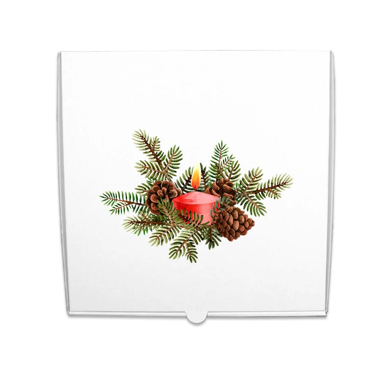 Krabice na cukroví Vánoční MIX 31x31x4,5cm (1kg)