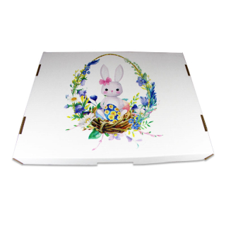 Krabice s víkem na cukroví Velikonoce zaječí slečna ( dno+víko)