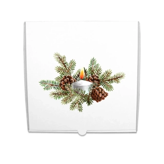 Krabice na cukroví Vánoční MIX 31x31x4,5cm (1kg)