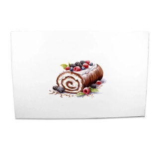 Krabice na chlebíčky 42x38x7 cm - Pevná s potiskem ROLÁDA